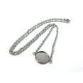 thumbnail image 2 of N194 - 3 pcs. 304 Stainless Steel Silver Tone Chain Necklaces - 16" (40.7cm) - 12mm Bezel - Tarnish Resistant!, 2 of 5