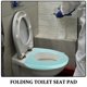 thumbnail image 3 of UPOUART Protector Impermeable Para Asiento De Inodoro Verde Plástico Con Superficie Antideslizante Y Plegable, 3 of 8