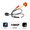 KD408-AHD-C, variant on 1080P 720P AHD/CVBS Black Car Rear View Camera Wide Angle Waterproof Night Vision Universal Reverse Parking Assistance 6m Cable