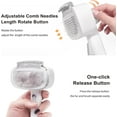 thumbnail image 4 of 3 in 1 Self Cleaning Pet Grooming Kit for Dogs and Cats with Slicker Brush Flea Comb Dematting Tool, 4 of 6