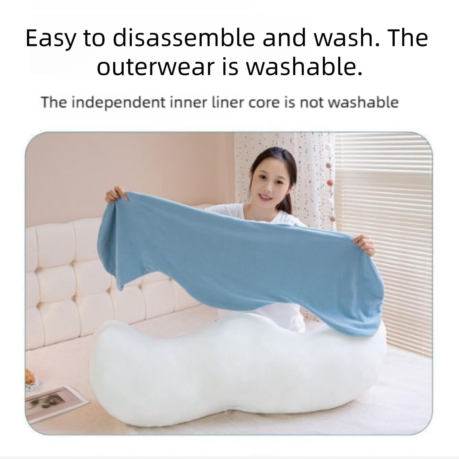 Pea Pod Body Pillow for Side Sleeper, 3 Size S Shaped Full Body Support Pillow for Adults, Long Bolster Hug Pillow with Cooling Fabric, Soft Ergonomic Pillow