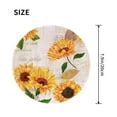 thumbnail image 3 of Disketp Sunflower Small Mouse Pad 7.9x7.9 Inches,Washable Round Mousepad For Office Laptop Computer,Non-Slip Rubber Base Mouse Pads For Wireless Mouse, 3 of 9