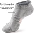thumbnail image 5 of Womens Ankle Socks 5 Pairs Cushioned Running Athletic No Show Socks With Tab, 5 of 5