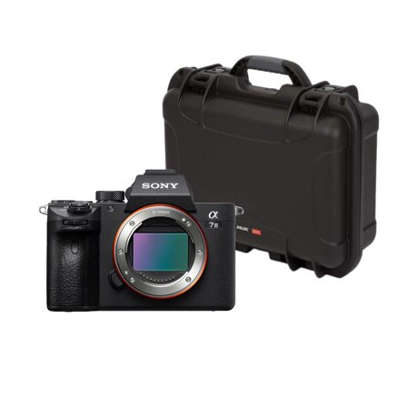 Sony Alpha a7 III 24.2MP Full Frame Mirrorless Digital Camera (Body Only) Bundle with 920 Molded Interior Hard Case with Foam Insert and Lid Organizer for Sony A7R Camera (Black) (2 Items)