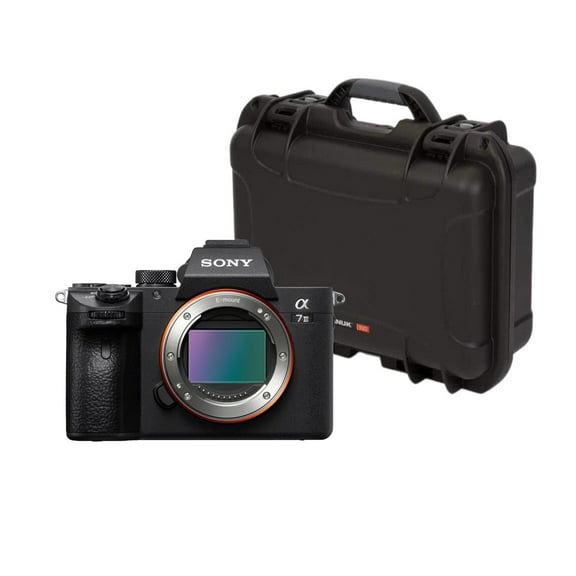 Sony Alpha a7 III 24.2MP Full Frame Mirrorless Digital Camera (Body Only) Bundle with 920 Molded Interior Hard Case with Foam Insert and Lid Organizer for Sony A7R Camera (Black) (2 Items)