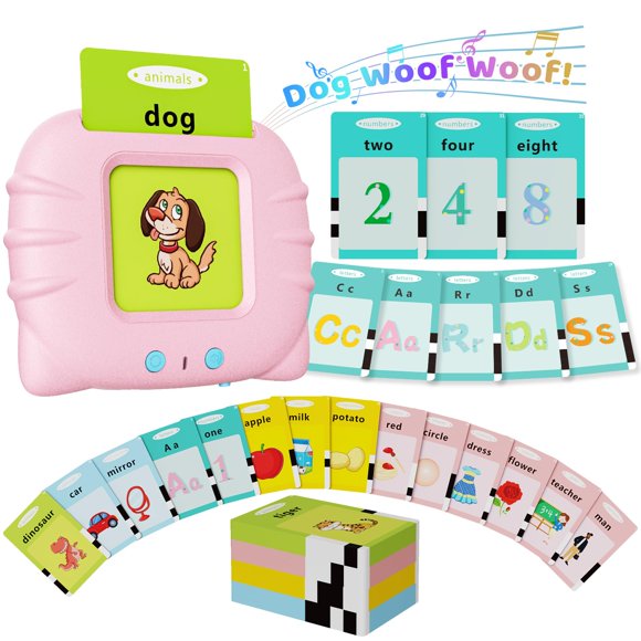 Talking Flash Cards Aullsaty Juguetes para niños de 2 a 6 años