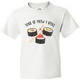 thumbnail image 3 of Inktastic Kawaii How I Roll Sushi Youth T-Shirt, 3 of 5