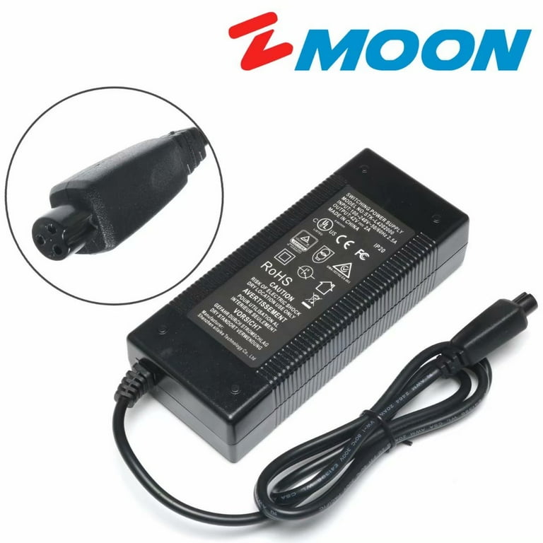 Zmoon AC Adapter Charger 42V 2A for Scooter Two Wheel Smart Self Balance E500 Swagtron T3 Pocket Mod