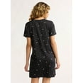 thumbnail image 5 of Joyspun Women's Dreamy Soft Collection Sleepshirt with Short Sleeves, Sizes S/M-2X/3X, 5 of 6