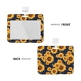 thumbnail image 2 of Kdxio Navy Blue Plaid Sunflower Card Badge Holder Work Badge Sleeve for Office, School, Factory, ID Credit Cards, Driver Licenses and Passes, 2 of 7