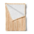 thumbnail image 2 of Abstract Soft Flannel Fleece Throw Blanket, Broken Line Shaped Vertical Dots Pattern Abstract Geometrical Stripes, Cozy Plush for Indoor and Outdoor Use, 50" x 70", Champagne and White, by Ambesonne, 2 of 5