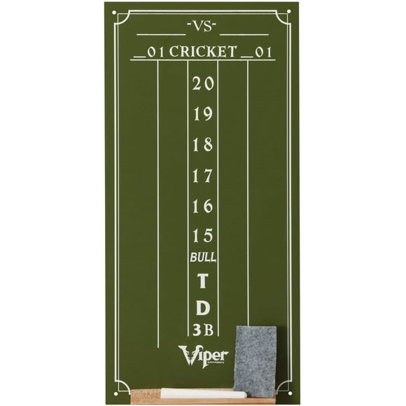 Marcón de tiza Viper by GLD Products Cricket y 01 juegos de dardos verde 15.5 H x 8 W