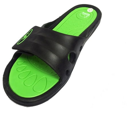 

Womens Adjustable Anti Slip Comfy Slide Sandals Home Flats Shoes Shower Slip On Slipper