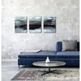 thumbnail image 4 of Abstract Wall Art Blue Wall Decor Wall Pictures for Living Room Decor - 3 Panels Canvas Wall Art Framed Artwork for Home Walls Paintings Pictures for Bedroom Office Bathroom Wall Decor 12x16inx3pcs, 4 of 6