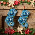 thumbnail image 6 of KLL snow board blue for 18" Christmas Stocking Snowman Xmas Stocking Holiday Christmas Decoration Gifts for Family Kids, 6 of 8