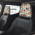 thumbnail image 2 of Kdxio Industrial Transportations Pattern Print 2 Piece Car Head Rest Covers Set Auto Front/Rear Seats Headrest Cover Universal Fit Most Cars,Sedan, SUV, 2 of 9