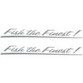 thumbnail image 2 of Tracker Boat Decals | Fish the Finest Gray Stickers (Pair), 2 of 3