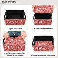 thumbnail image 2 of BZSMCE Shelf Baskets Design Snowflake Christmas Tree Pattern Pattern Storage Cube Bins 10.1*6.3*4.7in Set of 2, 2 of 5