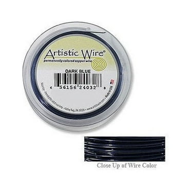 Artistic Wire Jewelry Wire Spools 24 Gauge (20-Yd) Dark Blue