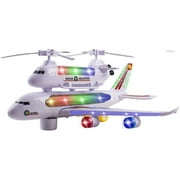 Justoyz Police Plane Play Vehicle, with Flashing Lights and Sounds