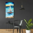 thumbnail image 6 of Epic Art 'Wind in my Sail II' by Carolee Vitaletti, Acrylic Glass Wall Art, 24"x48", 6 of 8