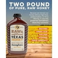 thumbnail image 5 of Desert Creek Honey - 100% Unfiltered, Pure, Raw Honey from Texas - Natural Sugar Substitute - Two Pounds of Unprocessed, Unpasteurized American Honey - Harvested by Our Own Beekeepers, 5 of 8