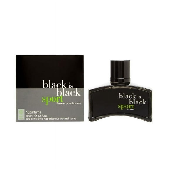 Black Is Black Sport by Nuparfums for Men - 3.4 oz EDT Spray