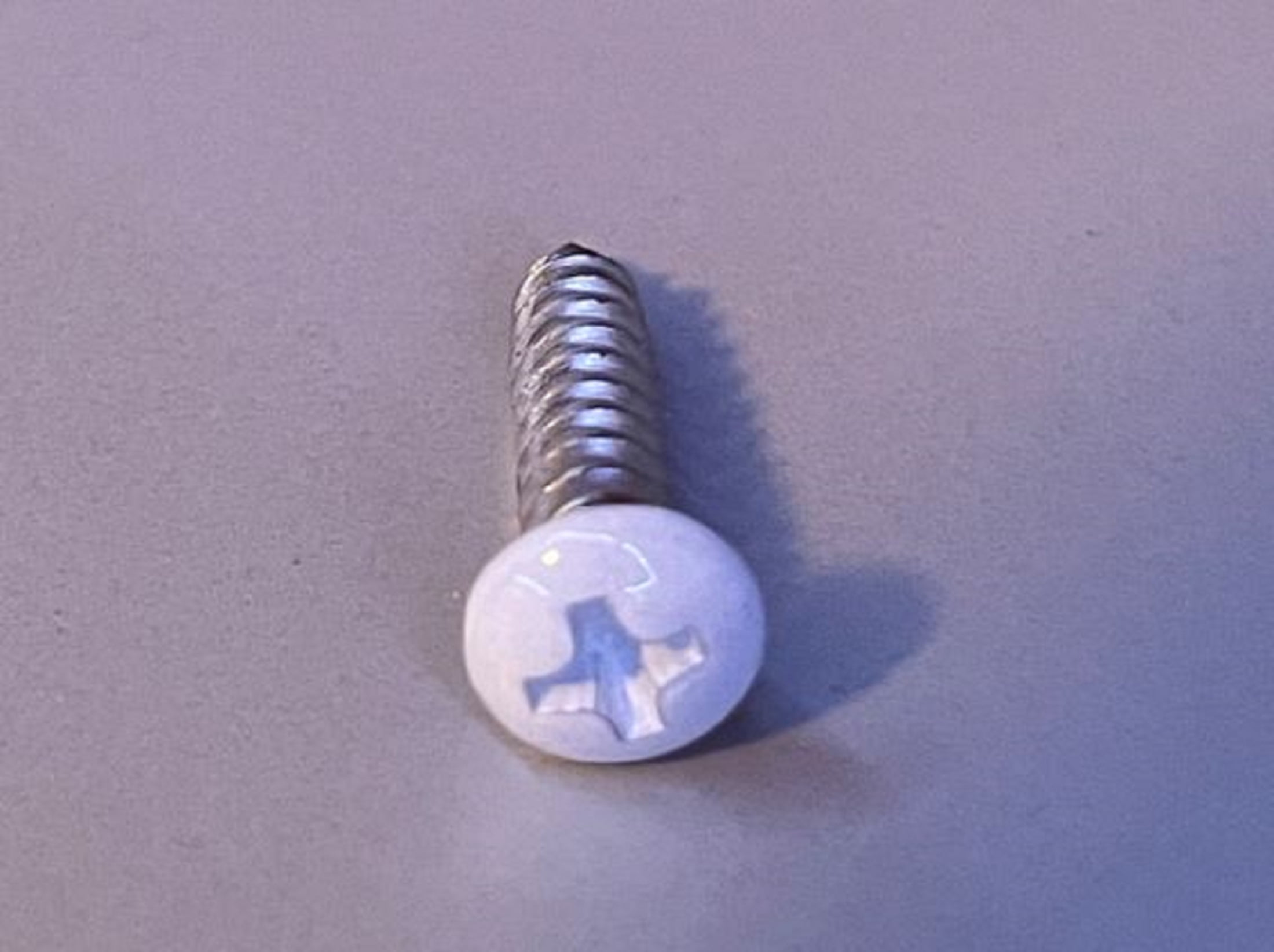 #10 x 3/4" White Painted 18-8 Stainless Steel Phillips Pan Head Sheet Metal Screws SMSPSS-636