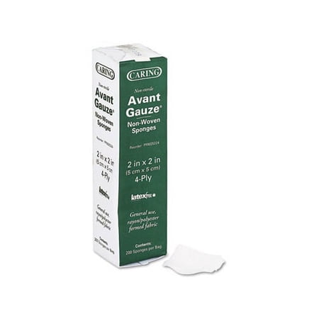 Gauze Sponges 2 x 2, 4-Ply, Non-sterile, 200/Box