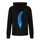thumbnail image 5 of Ceisia Feather Print Hooded Top Men's Slim Fit Long Sleeve UV Protective Face Mask Shirt Black M Gifts, 5 of 5