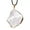 White crystal, variant on Natural Amethyst Quartz Crystal Pendant Chakra Healing Gemstone Necklace Jewelry-Powder Crystal-Give a hanging rope
