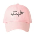 thumbnail image 2 of WQNVRNR Heart Print Baseball Cap- Adjustable Snapback Men & Women Breathable Curved Bill Outdoor Headwear Pink Size Free Size, 2 of 2