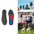 thumbnail image 2 of 1 Pair Magnetic Insoles Orthopedic Insoles Massage Insoles Acupressures Insoles for Men and Women Foot Health Care black red, 2 of 5