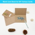 thumbnail image 4 of Blank Cards and Envelopes 4x6, 50 Pack Brown Blank Folded Greeting Cards and Envelopes Set with A4 Greeting Card Envelopes for DIY Greeting Cards, Thank You Cards, Invitations in All Occasions, 4 of 7