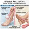 thumbnail image 4 of Easy-Reach Deep Cleaning Foot Brush,15.7" Toe Scrubber Brush Long Handle,Long Handle Toe Cleaning Brushs for Seniors, Bariatric (Blue), 4 of 8