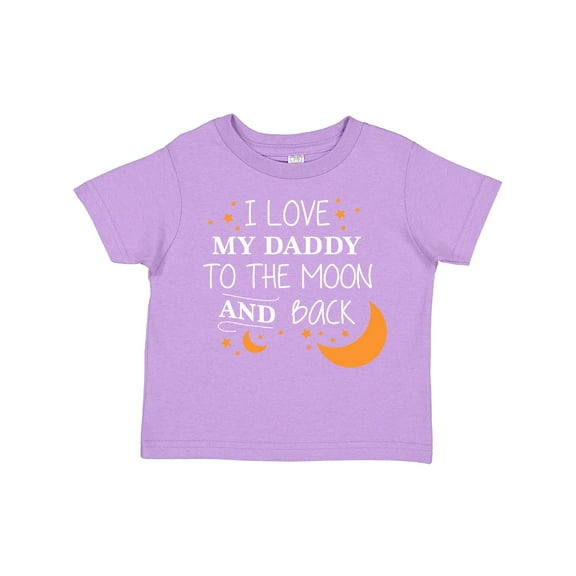 Inktastic I Love My Daddy to the Moon and Back Boys or Girls Toddler T-Shirt