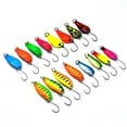 thumbnail image 2 of Mosiee Upgrade Your Fishing Game 16Pcs Metal Spoon Spinner Lures Pike Crochet Kit Realistic Design Durable Material, 2 of 9