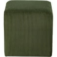 thumbnail image 4 of Pemberly Row Modern / Contemporary Soft Microsuede Fabric Green Ottoman / Stool, 4 of 9