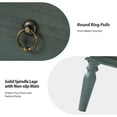 thumbnail image 4 of 27"Tall 2 pcs Farmhouse Wooden 2-drawer End Table with Charging Station Round Ring Pulls End Table ﻿ Blue, 4 of 7