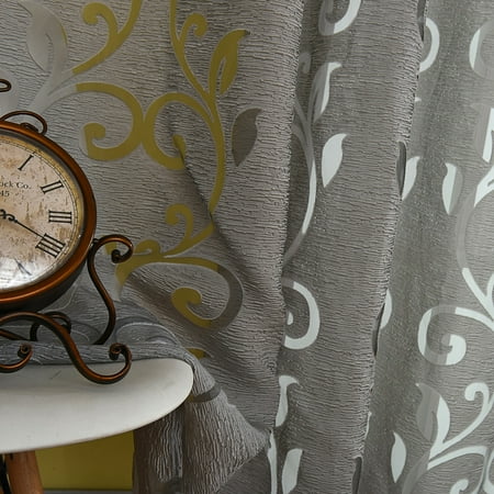 39 98 Inches Polyester Semi Blackout Grommet Top Window Curtain