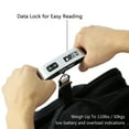 thumbnail image 4 of Travel Inspira Digital Luggage Scale, 110LB Portable Handheld Baggage Scale for Travel, Suitcase Scale with hook, Battery Included with Overweight Alert, White Backlight LCD Display - Silver, 4 of 6