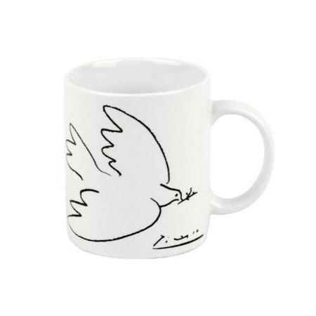 

Picasso La Colombe De La Paix Design Porcelain Coffee Mug (12oz) - Made By Konitz - Great Art Gift