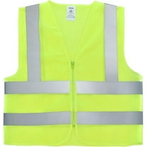 Neiko 53958A High-Visibility Safety Vest with Reflective Strips for Emergency, Construction, and Safety Use, Neon Yellow, X-Large