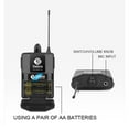 thumbnail image 2 of Pro UHF 4 Channel Wireless Microphone System D Debra Audio with Cordless Handheld Lavalier Headset Mics, Metal Receiver, Ideal for Karaoke Church Party (with 2 Handheld & 2 bodypack(A)), 2 of 5