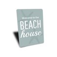 thumbnail image 3 of Beach House Welcome Novelty Sign, Metal Wall Decor - 10x14 inches, 3 of 4