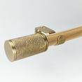 thumbnail image 3 of SKYPLUS LIVING 1 inch Single Window Curtain Rod with Gold Finials Set, Adjustable 36-72 in,wood pattern, 3 of 8