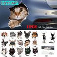 thumbnail image 2 of DSYCAR 1 pieza 3D estéreo animal coche pegatina creativa gato perro coche ventana pegatina linda coche calcomanías coche adorno, 2 of 5