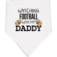 thumbnail image 2 of Inktastic Watching Football with My Daddy Baby Bandana Bib, 2 of 4