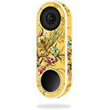 MightySkins Skin Compatible with Nest Hello Video Doorbell - Yellow Marble End | Protective, Durable, and Unique Vinyl Decal wrap Cover | Easy to Apply, Remove, and Change Styles | Made in The USA