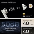 thumbnail image 4 of Versión global realme Buds Air 5 Pro TWS Auriculares 50dB Cancelación activa de ruido LDAC Bluetooth 5.3 Auriculares inalámbricos HiFi, 4 of 5